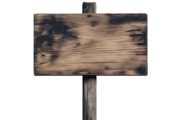 Rustic blank wooden signage board ready for personalized messages in an outdoor setting during daylight hours