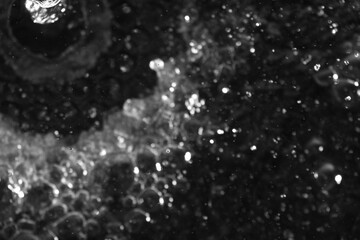 Macro shot of water splashing as background