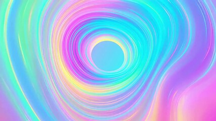 Holographic swirl rainbow swirl pastel swirl spiral motion holographic effect abstract vortex twist flowing fluid iridescent colorful vibrant bright soft - Powered by Adobe