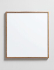 Obraz premium Empty wood frame on light background