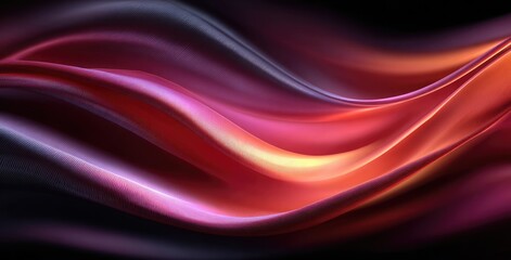 Fototapeta premium Abstract flowing fabric with vibrant colors
