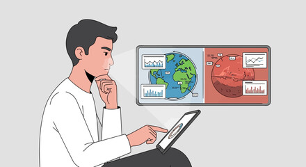 Analyzing Planetary Data Visualization And Environmental Comparison On Touchscreen Device