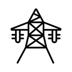 Here is a line style icon of electric pole