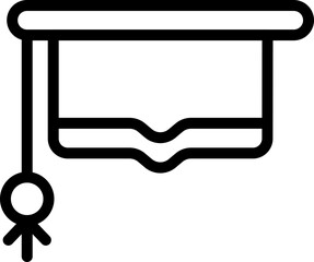 Graduation and Education Line Icons Set – School, Ceremony, Awards, Career, and Celebration Symbols