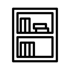 bookshelf line icon