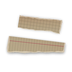 Torn Grid Paper Fragment A Fragment of Notes or Calculations