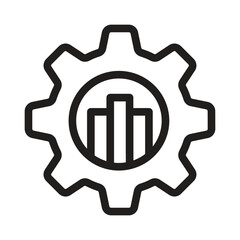 Graph Configuration Vector Outline Icon. EPS 10 File 