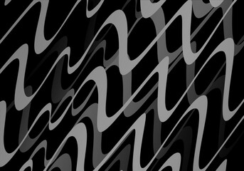 Black background vector luxury invitation card. Elegant wavy lines pattern on black background. Premium design illustration for wedding, vip cover template, grand opening, flyer, etc.	
