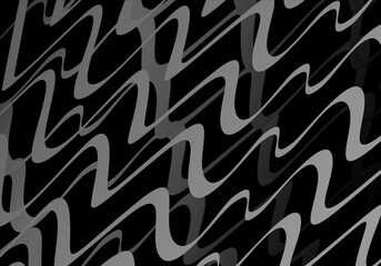 Black background vector luxury invitation card. Elegant wavy lines pattern on black background. Premium design illustration for wedding, vip cover template, grand opening, flyer, etc.	
