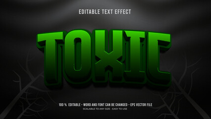 Fototapeta premium toxic editable text effect