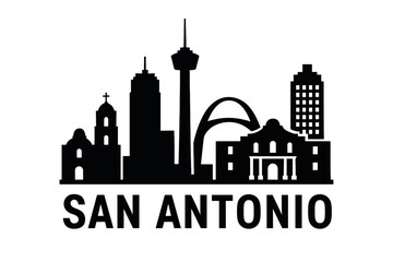 Obraz premium City skyline with iconic buildings and landmarks, San Antonio