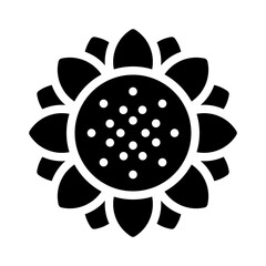 sunflower glyph icon