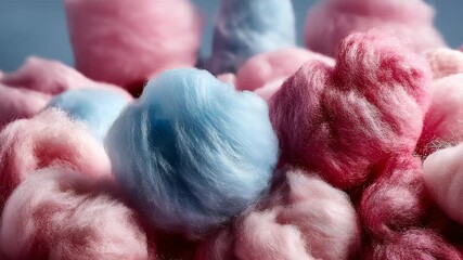 Delightful Cotton Candy Background with Pastel Colors in Motion and Visual Appeal - Powered by Adobe