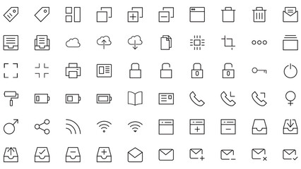 set of icons for web design