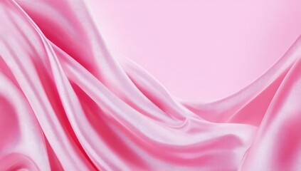 Obraz premium Soft pink silk draped in flowing curves