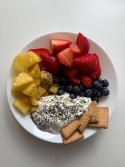 Healthy fruit breakfast bowl