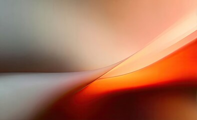Abstract, flowing lines of warm colors, blending into soft gradients.  Soft, blurred, and elegant curves create a smooth transition from muted grays to vibrant oranges and reds