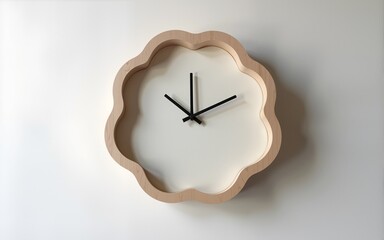 Deformed wall clock designed with simple details. High quality