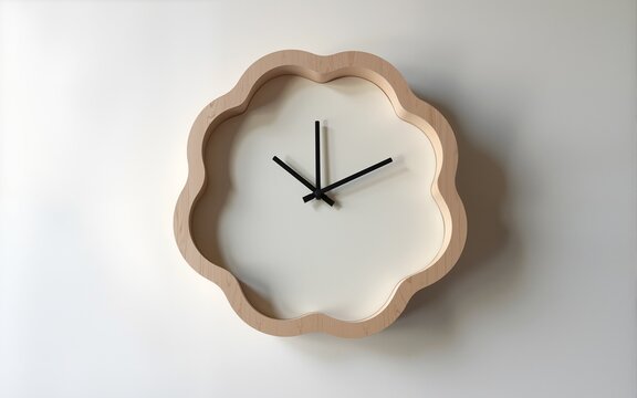 Deformed wall clock designed with simple details. High quality