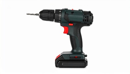 electric drill isolated on white background