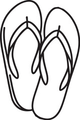 Flip flops icon design vector illustration