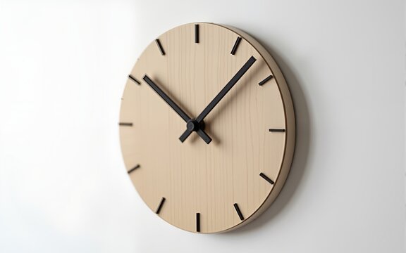 Deformed wall clock designed with simple details. High quality
