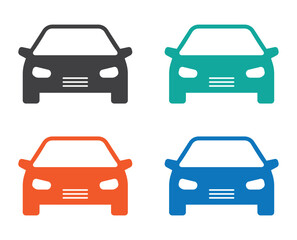 modern car icon set