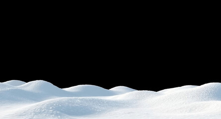 Brilliant white snow with icy frost, smooth drift and snowy nature png. Snowy powder drift with cold frost, winter light and frozen transparent background png. © Mariia