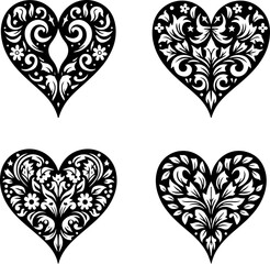 Heart Pattern & Tribal Heart Bundle