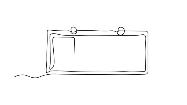 Abstract Eyeshadow Palette . Self drawing animation one continuous line draw, logo