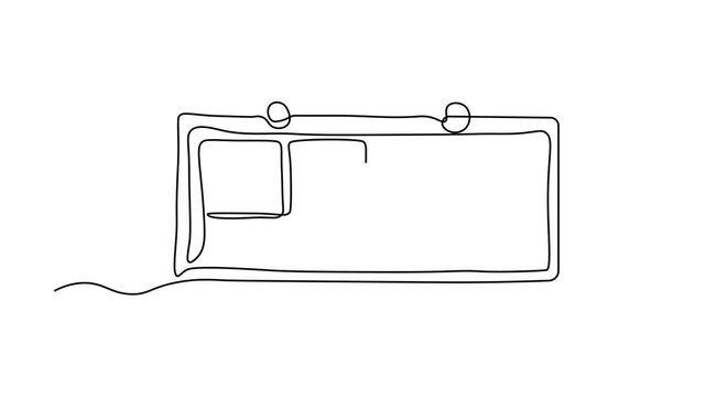 Abstract Eyeshadow Palette . Self drawing animation one continuous line draw, logo
