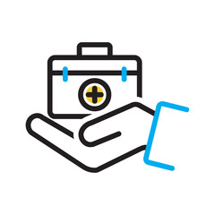 Vector multi color icon for Treat