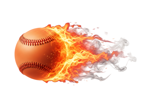 Baseball fire cut out