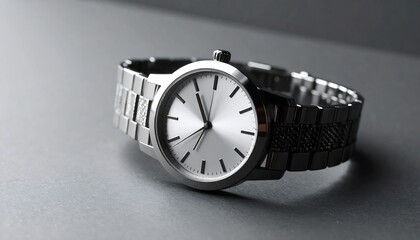 Sleek silver wristwatch