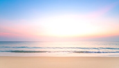 Fototapeta premium Blurred beach sunrise