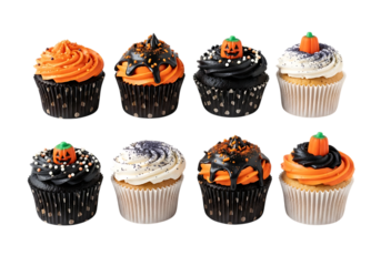 Halloween cupcakes cut out