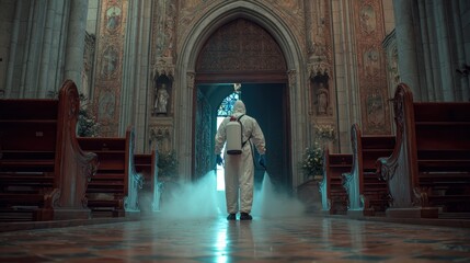 Disinfection and Safety Measures in a Christian Church During the Pandemic