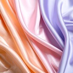 Obraz premium Soft pastel fabric folds in gentle curves
