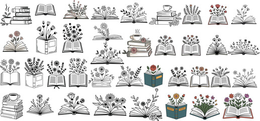 Cute Kawaii Cactus Coloring Page &ndash; Smiling Succulent Characters in Clay Pots Line Art