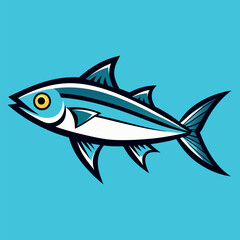 Obraz premium Colorful striped fish swimming in vibrant blue water showcasing marine life in a tropical environment