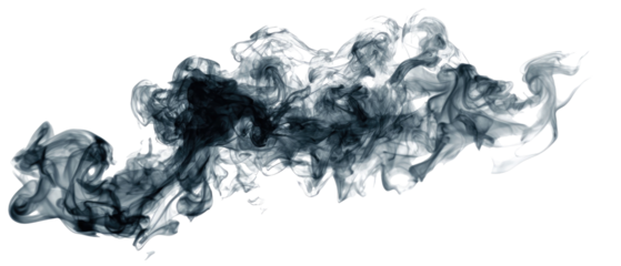 Abstract grayscale shapes resembling a clouded island