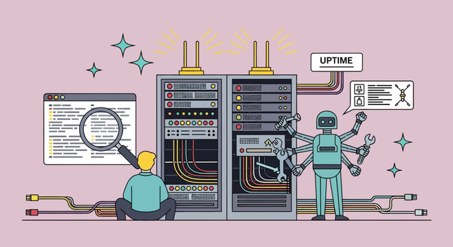 Robotic Assistant For Server Maintenance Delivering Uptime And Performance Security