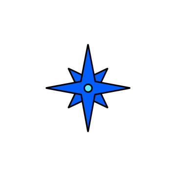Icon a compass, isolated against a clean background.
