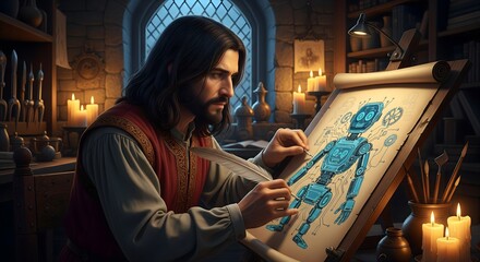 Sleek modern stainless steel wristwatch with black dial and date window displayed against a vibrant orange background