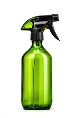 Green glass spray bottle