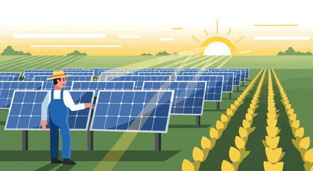 Sustainable Agriculture Integrating Solar Power Technology with Farming Practices