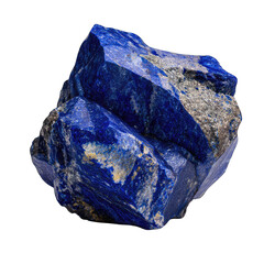 Rough, deep blue lapis lazuli cluster