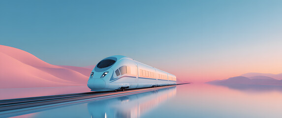 Crossing the desert and obtaining high-speed train