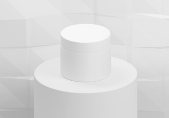 Cosmetic cream product advertisement skincare abstract background