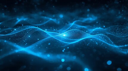 abstract blue technology background with lines